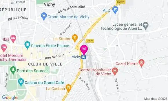 Localisation Restaurant  Le 7