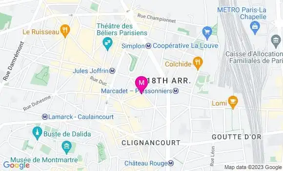 Localisation Restaurant Bar Le Fontenoy