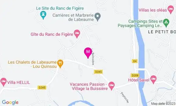 Localisation Restaurant  Lou Quinsou