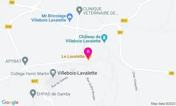 Localisation Restaurant  Le Lavalette