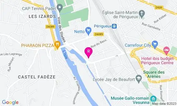 Localisation Restaurant Bar Au Bassin