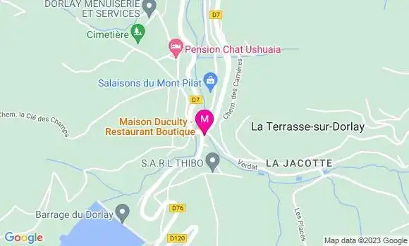 Localisation Restaurant  Maison Duculty