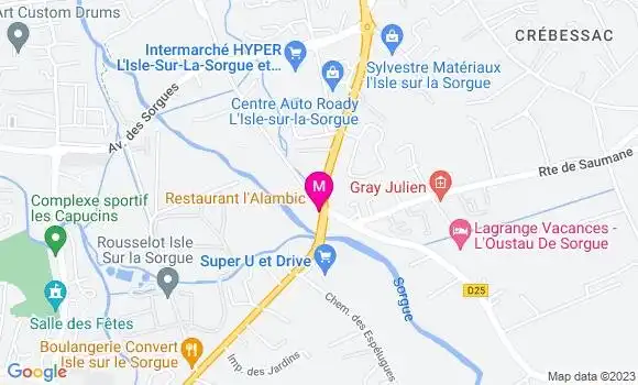 Localisation Restaurant  L