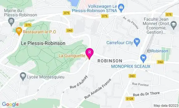 Localisation Restaurant  La Guinguette