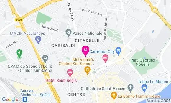 Localisation Restaurant Bar La Coupole