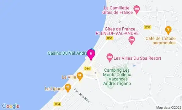 Localisation Crêperie Les Régates
