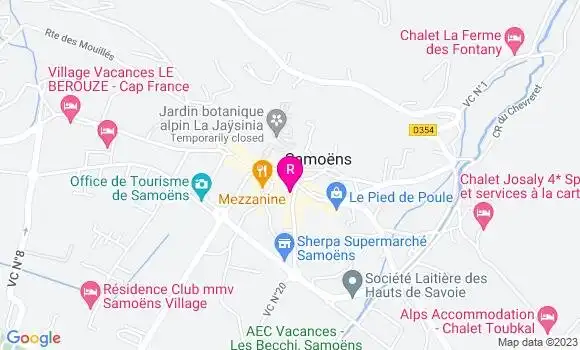 Localisation Restaurant  Le 8m des Monts