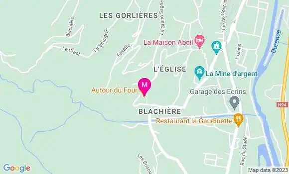 Localisation Restaurant  Autour du Four