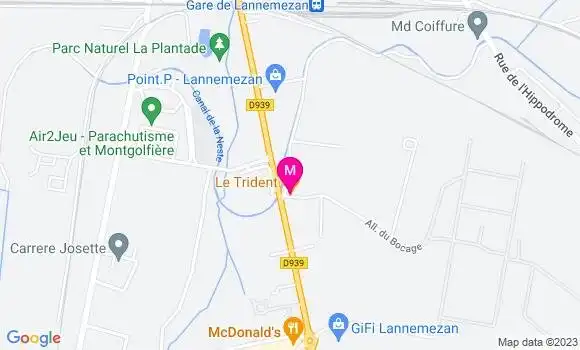 Localisation Restaurant  Le Trident