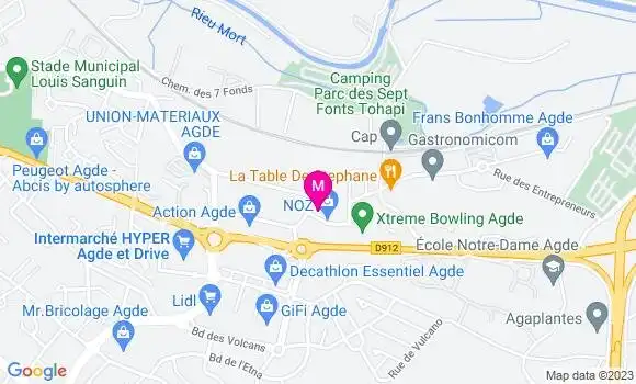 Localisation Restaurant  La Felouque