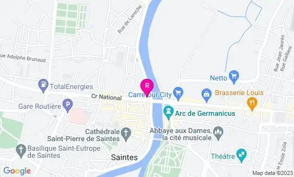 Localisation Restaurant  Le Grand Comptoir du Cours