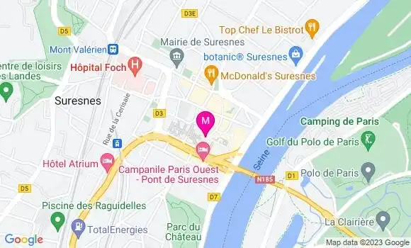 Localisation Restaurant  Les Rives