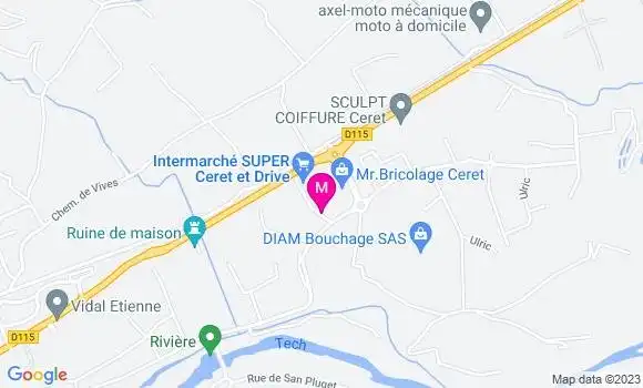 Localisation Restaurant  Guy Molas