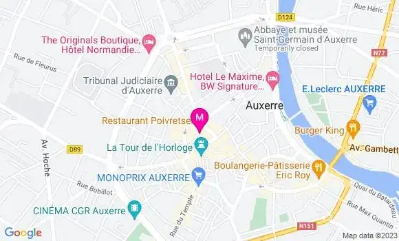 Localisation Restaurant  La Tour d