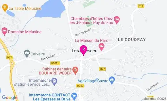 Localisation Crêperie Au Déli