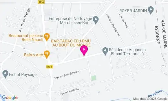 Localisation Restaurant Bar Au Bout du Monde
