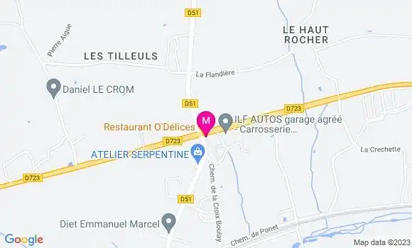 Localisation Restaurant  Relais de Tournebride