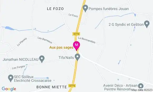 Localisation Restaurant  Aux Pas Sages