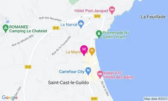 Localisation Restaurant Grill La Petite Breizh