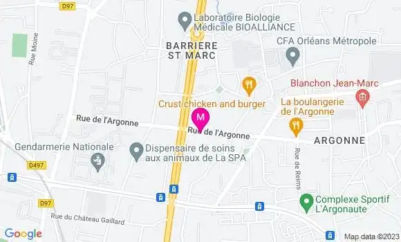 Localisation Restaurant  La Terrasse