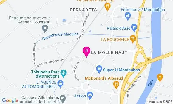 Localisation Restaurant  La Cantine de Proust
