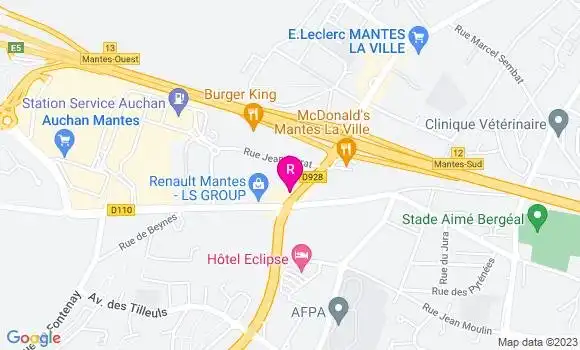 Localisation Restaurant  La Villa