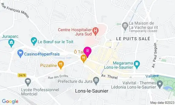 Localisation Restaurant Bar Au Pirate