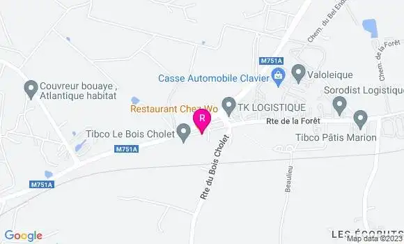 Localisation Restaurant Asiatique Chez Wo