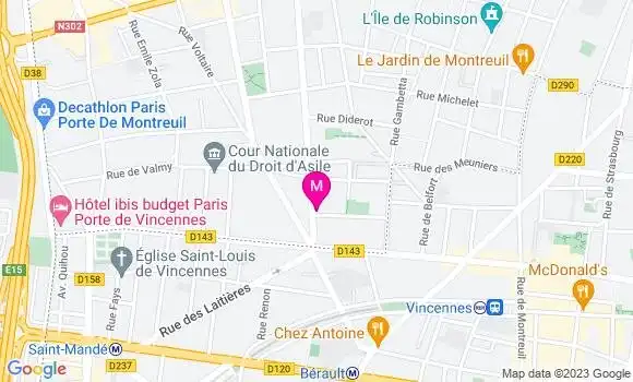 Localisation Restaurant  M I M