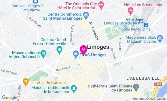Localisation Restaurant  Les Artistes