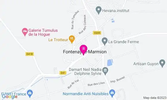 Localisation Restaurant Bar Le Fontenoy