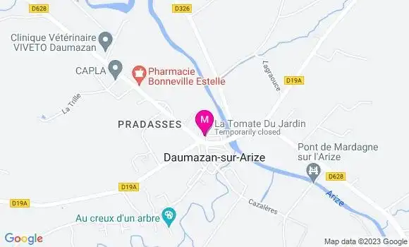 Localisation Restaurant  La Tomate du Jardin