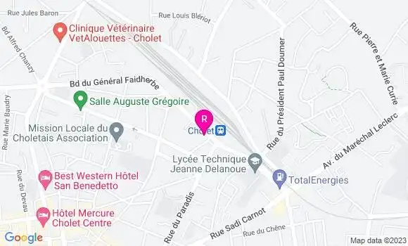 Localisation Bistrot de la Gare