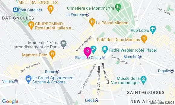 Localisation Restaurant Hôtel Céleste