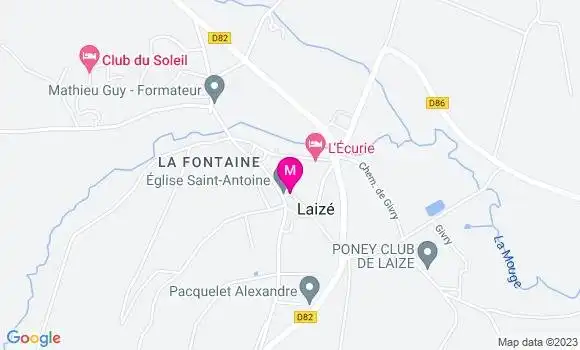 Localisation Auberge des Grenouillats