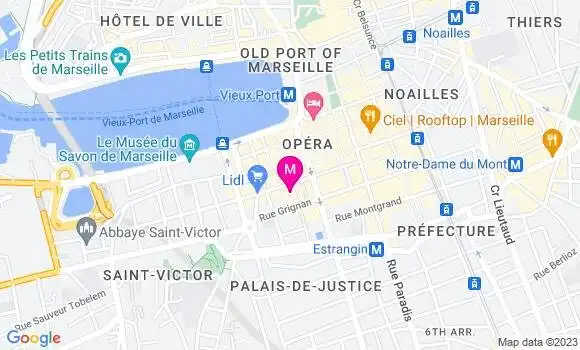 Localisation Restaurant  La Cour du Palais