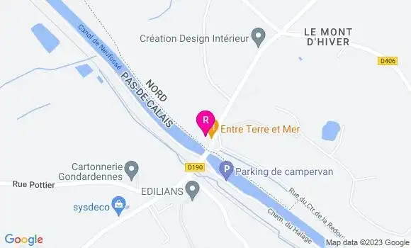 Localisation Restaurant  Entre Terre et Mer