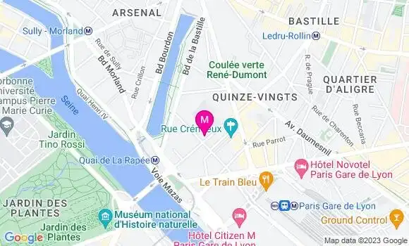 Localisation Restaurant  Le Café Populaire