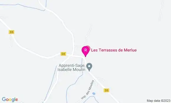 Localisation Le Bistrot des Terrasses