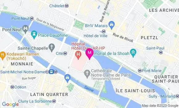 Localisation Restaurant  Le Parvis