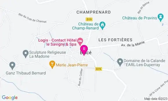 Localisation Restaurant Bar Carvat Sandrine