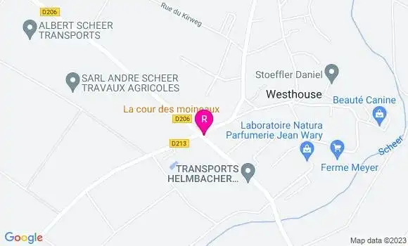 Localisation Restaurant  La Cour des Moineaux
