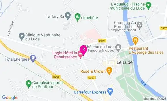 Localisation Restaurant  Le Café du Nord