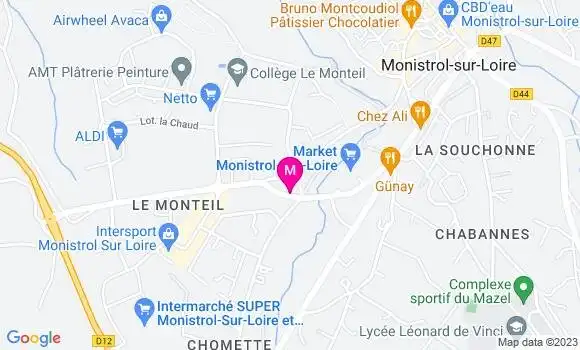 Localisation Pizzeria Le Campagnard