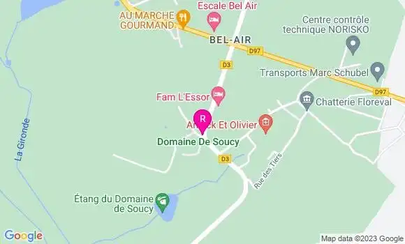 Localisation Pizzeria La Ferme de Bel Air