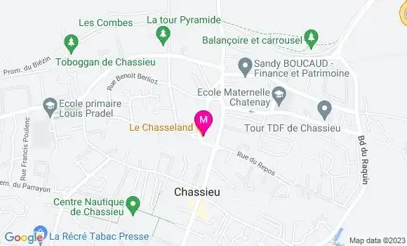 Localisation Restaurant  Le Chasseland