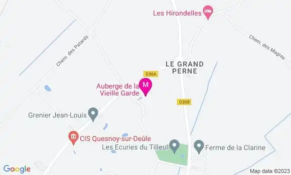 Localisation Auberge de la Vieille Garde
