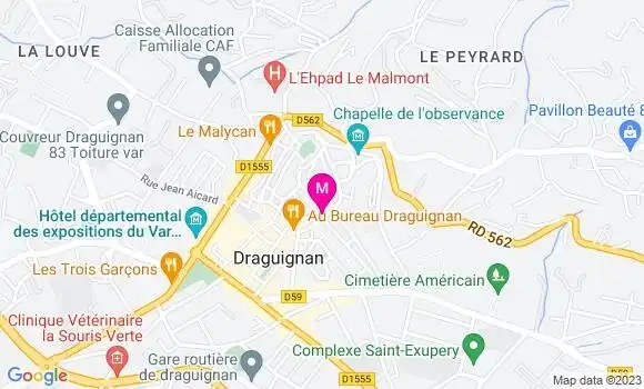 Localisation Brasserie Les 1000 Colonnes