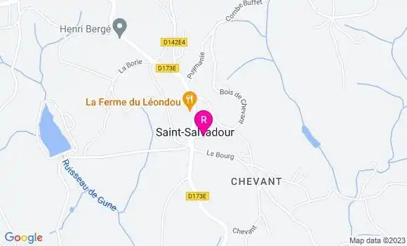 Localisation Restaurant  La Ferme du Léondou