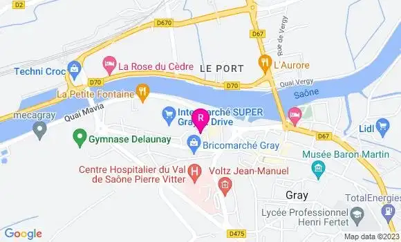 Localisation Bistrot du Marché